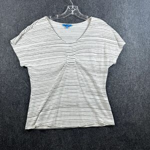 Derek Lam for Design Nation Top Women's Extra Small Ivory Gray Striped Dolman